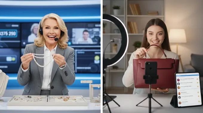 Key differences between TV home shopping networks and social media live commerce